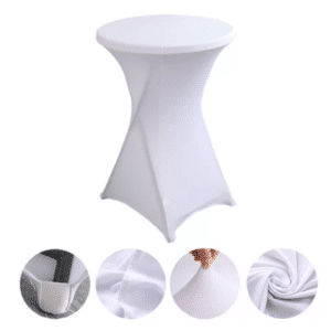Housse de mange debout en spandex blanc