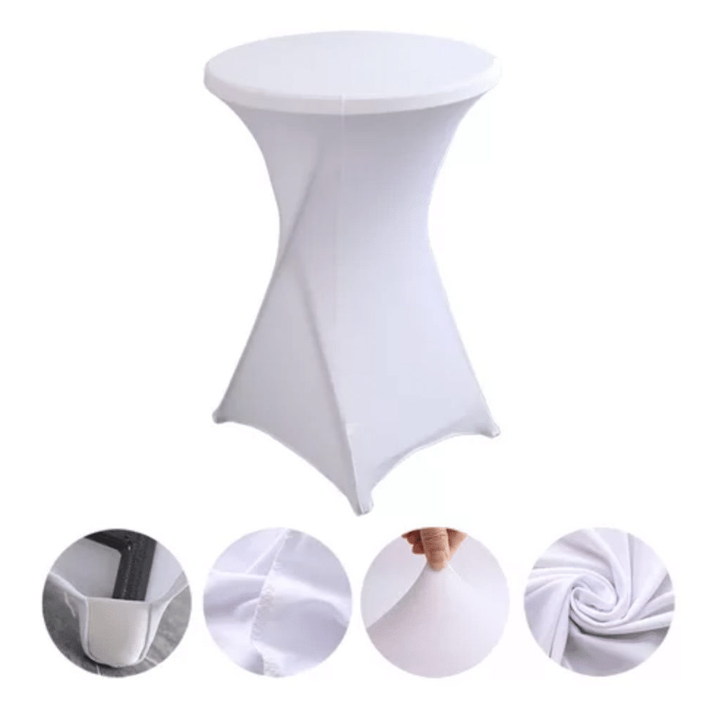 Housse de mange debout en spandex blanc