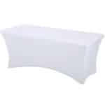 Nappe en lycra pour table de buffet blanc