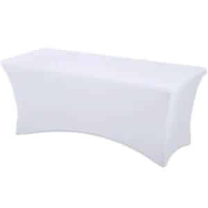 Nappe en lycra pour table de buffet blanc
