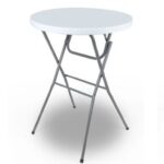 table haute mange debout blanc