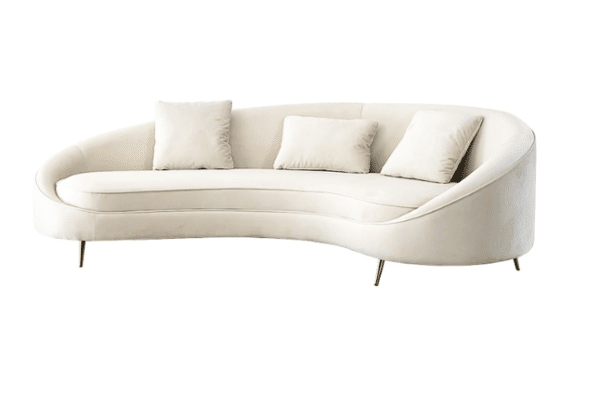 Banquette Venise Blanche vue de face