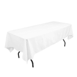 Nappe ronde Blanche vue de côté