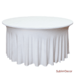 nappe ronde blanche