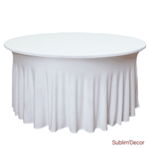 nappe ronde blanche