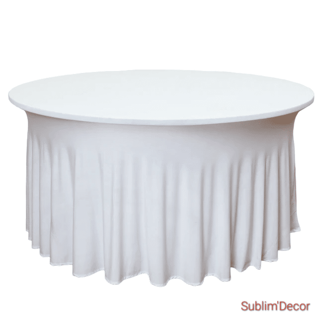 nappe ronde blanche