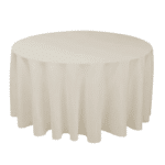Nappes ronde champagne vue de face
