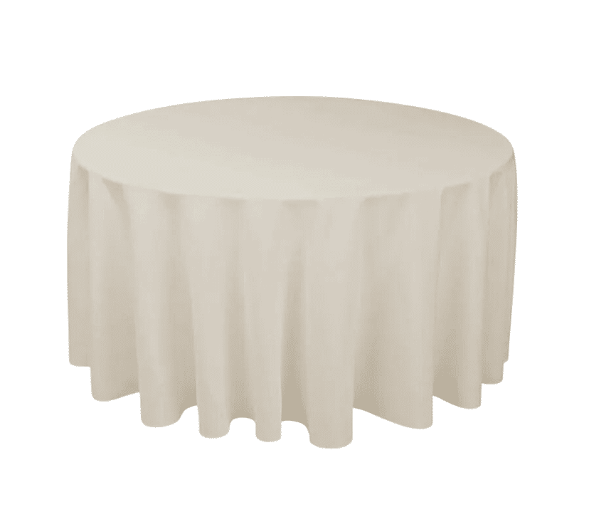 Nappes ronde champagne vue de face