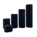 lot de 5 colonnes de présentation Noir