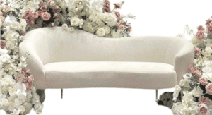 banquette blanche location mariage