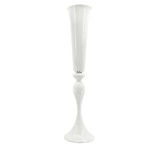 Centre de table clarinette blanc vue de face