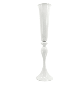 Centre de table clarinette blanc vue de face