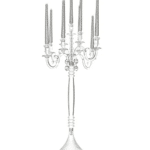 Chandelier élégance transparent vue de face