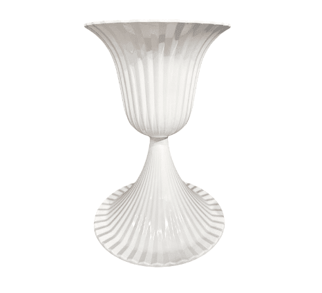 vase callisto blanc vue de face