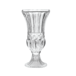 Vase milord transparent vue de face
