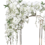 composition florale d'angle ines blanc vue de face
