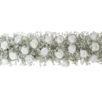 chemin-fleurs gypso blanche vue de face