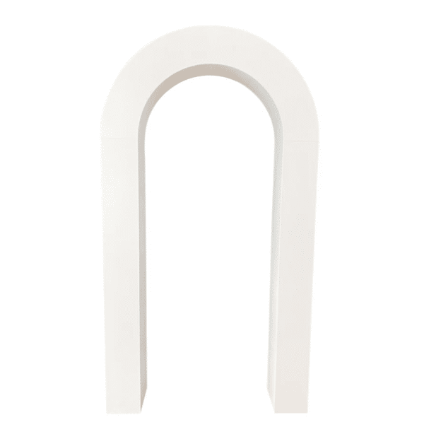 Backdrop arc blanc vue de côté