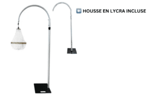 Structure complète pour lustre vue de côté