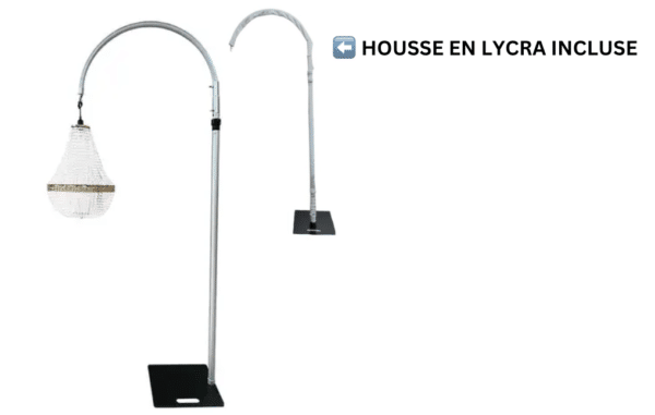 Structure complète pour lustre vue de côté