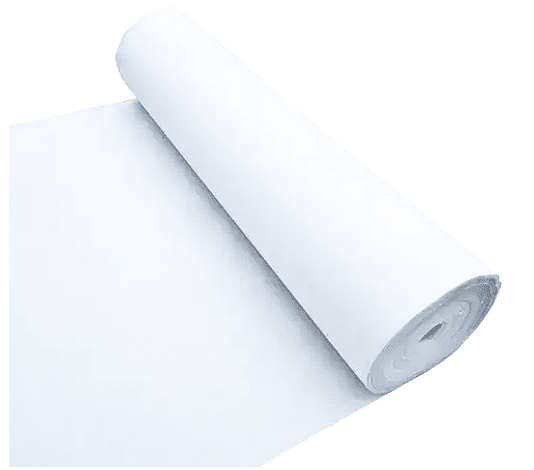 Tapis de cérémonie blanc vue de haut
