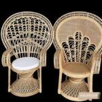 Fauteuil emmanuelle avec et sans galette blanche vue de face