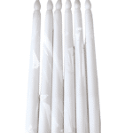 lot de 6 Bougies blanche vue de face