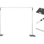Structure pour rideau vue de face