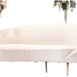 Banquette sophia Beige vue de face
