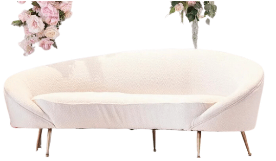 Banquette sophia Beige vue de face