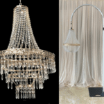 Lustre or vue de face et de côté