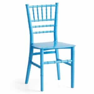 Chaise Tiffany kids Bleu vue de face