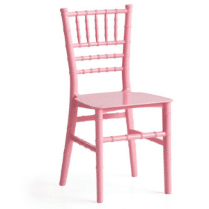 Chaise Tiffany kids Rose vue de face