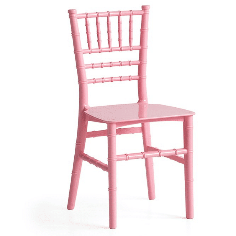 Chaise Tiffany kids Rose vue de face