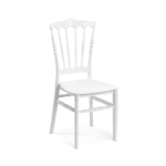 Chaise Napoléon III Blanche vue de face