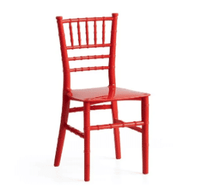 Chaise Tiffany kids Rouge vue de face