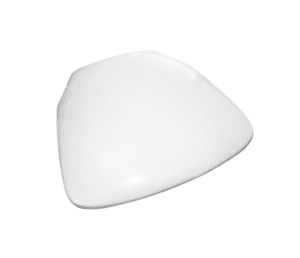 Galette de chaise Blanche vue de haut