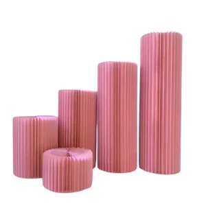 lot de 5 colonnes de présentation Rose