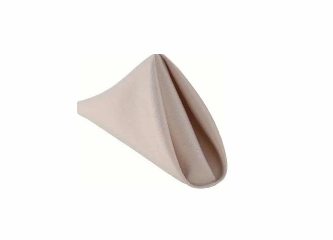 Serviette de table Champagne vue de côté
