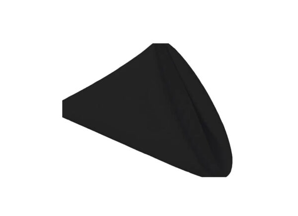 Serviette de table Noir vue de côté