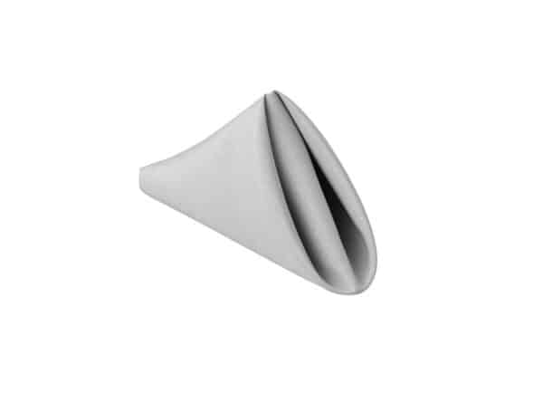 Serviette de table Grise vue de côté